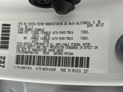 2023 Toyota Tacoma SR V6