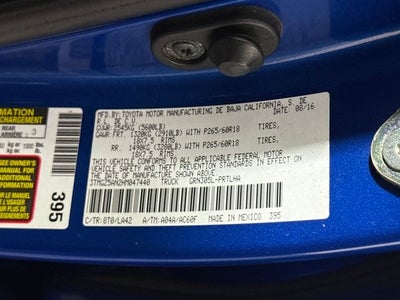 2017 Toyota Tacoma Limited V6