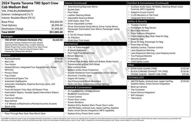 2024 Toyota Tacoma TRD Sport