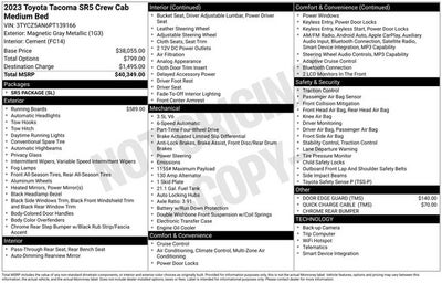 2023 Toyota Tacoma SR5 V6