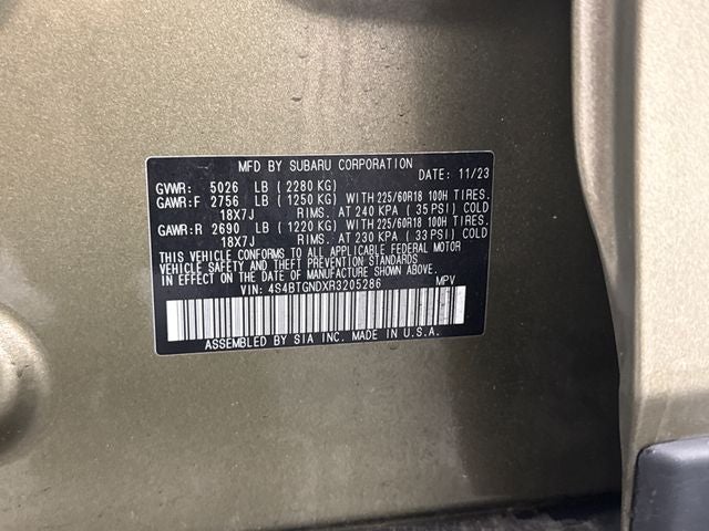 2024 Subaru Outback Limited XT