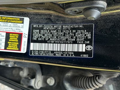 2012 Toyota Camry SE