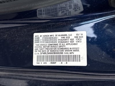 2014 Honda Odyssey EX-L