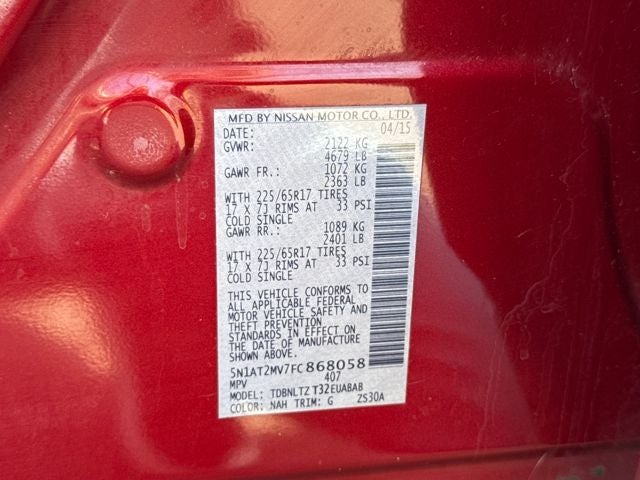 2015 Nissan Rogue SV