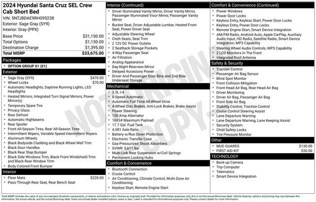 2024 Hyundai Santa Cruz SEL