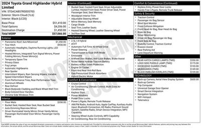 2024 Toyota Grand Highlander Hybrid Limited