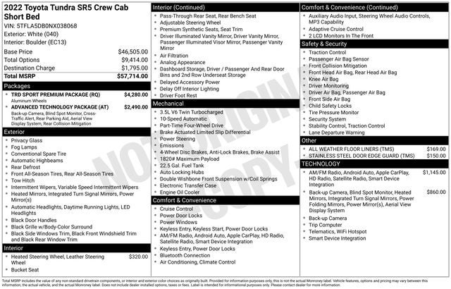 2022 Toyota Tundra SR5