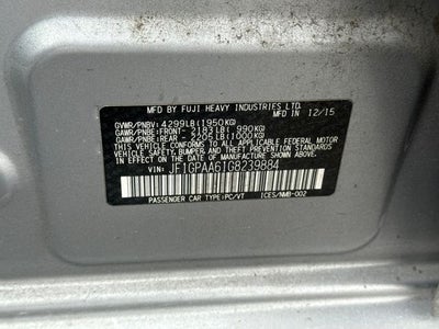 2016 Subaru Impreza 2.0i