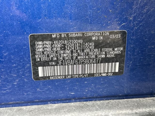 2023 Subaru WRX Premium