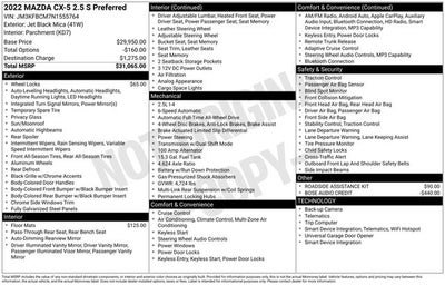 2022 Mazda Mazda CX-5 2.5 S Preferred Package