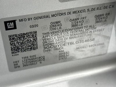 2020 Chevrolet Silverado 1500 LT