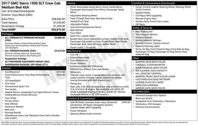 2017 GMC Sierra 1500 SLT