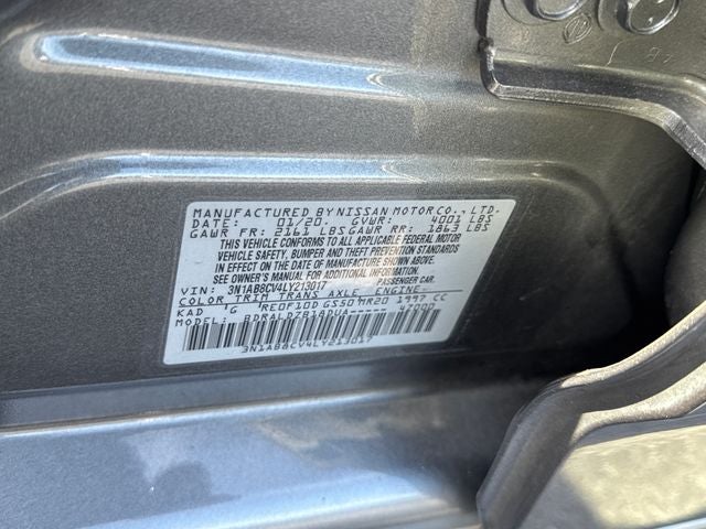 2020 Nissan Sentra SV