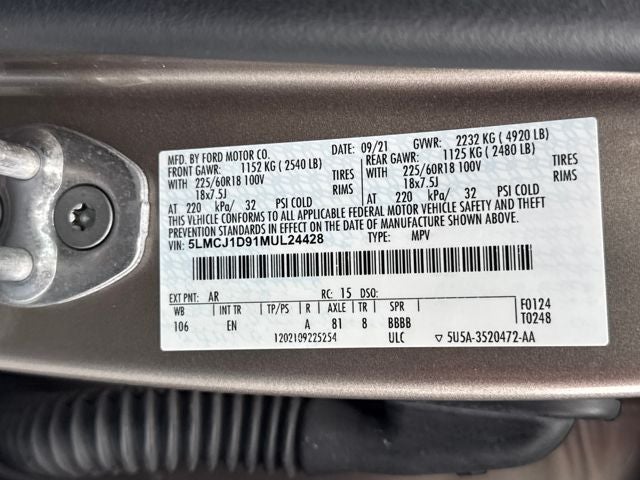 2021 Lincoln Corsair Standard