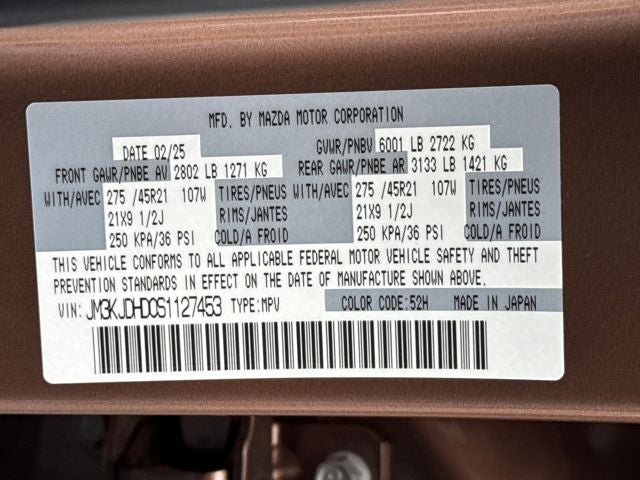 2025 Mazda Mazda CX-70 3.3 Turbo Premium