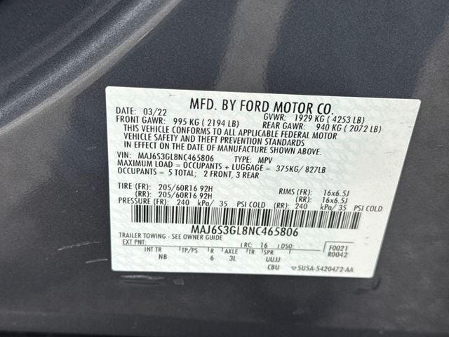 2022 Ford EcoSport SE