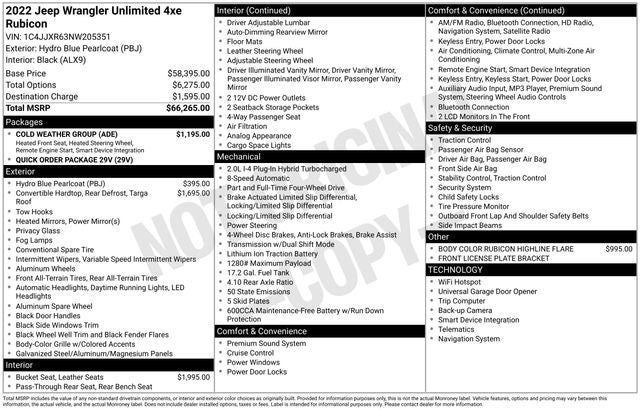 2022 Jeep Wrangler Unlimited Rubicon 4xe