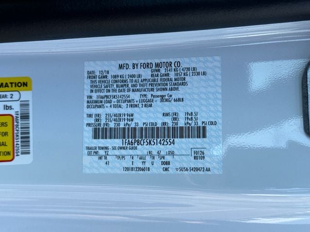 2019 Ford Mustang GT Premium