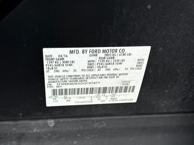 2016 Ford Explorer XLT