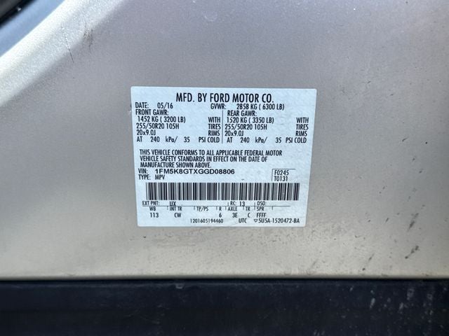 2016 Ford Explorer Sport