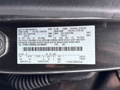 2020 Ford Escape SE Sport Hybrid