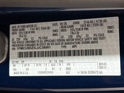 2020 Ford Escape Titanium Hybrid