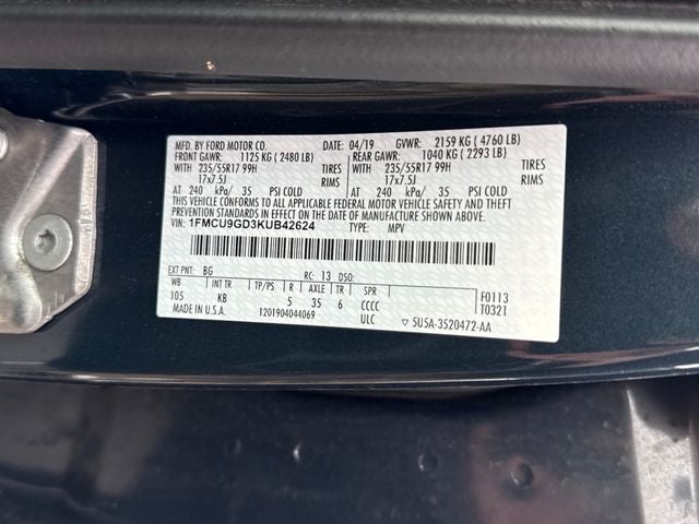 2019 Ford Escape SE