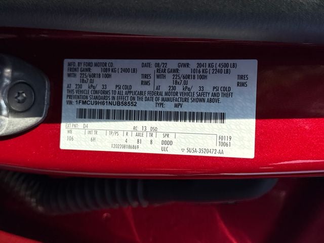 2022 Ford Escape SEL