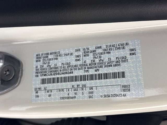 2025 Ford Escape Hybrid Platinum