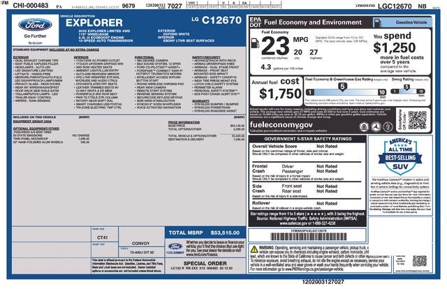 2020 Ford Explorer Limited
