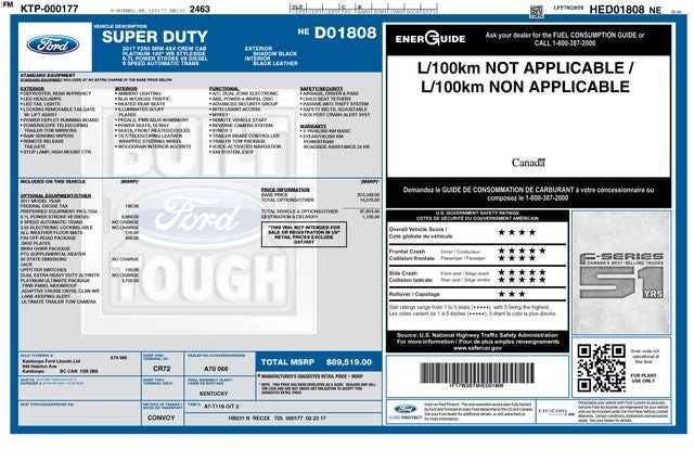 2017 Ford F-250SD Platinum