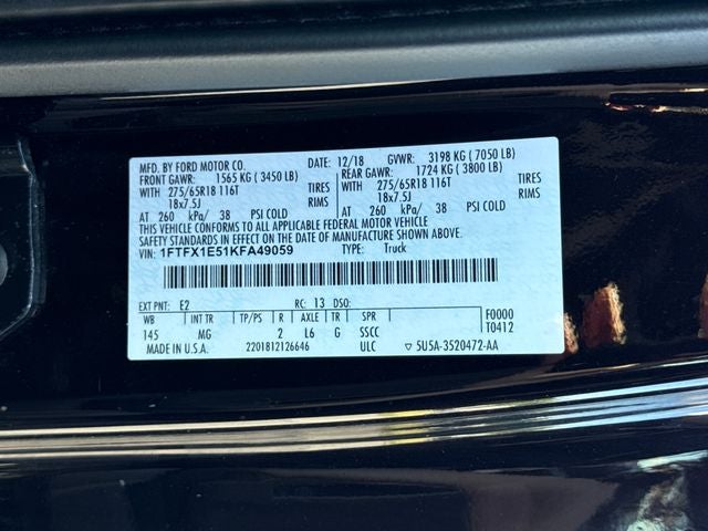 2019 Ford F-150 XLT