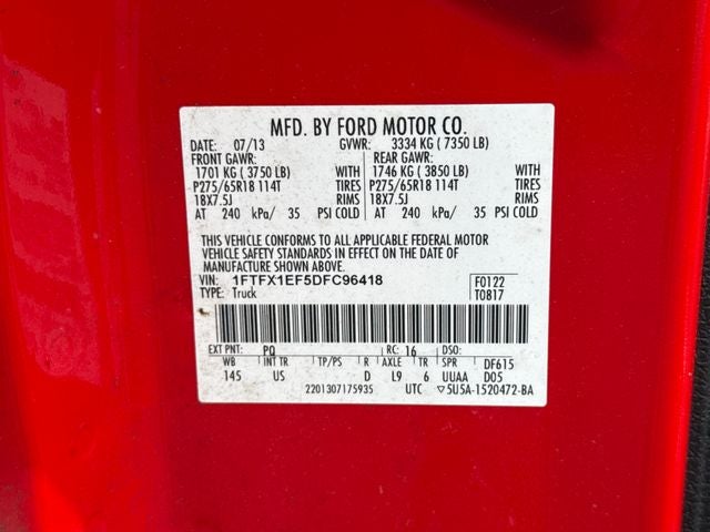 2013 Ford F-150 Lariat