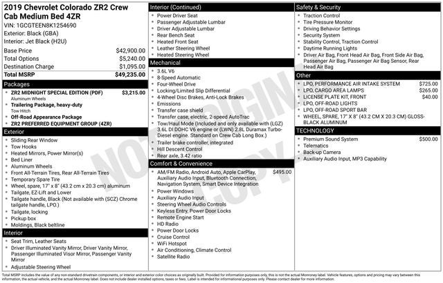 2019 Chevrolet Colorado ZR2