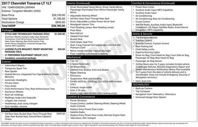 2017 Chevrolet Traverse LT 1LT