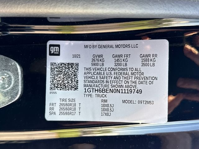 2022 GMC Canyon Elevation Standard