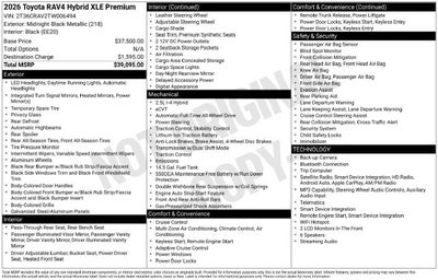 2026 Toyota RAV4 XLE Premium