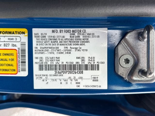 2019 Ford Fusion Sport