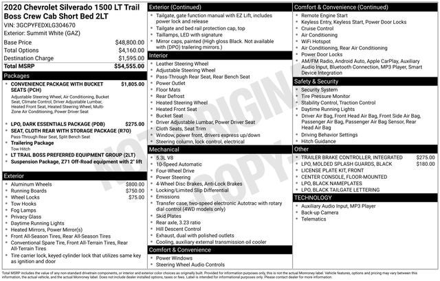 2020 Chevrolet Silverado 1500 LT Trail Boss