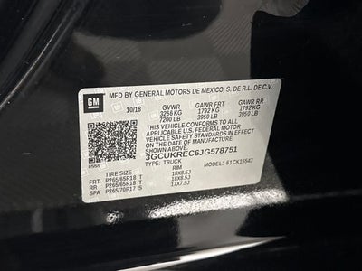 2018 Chevrolet Silverado 1500 LT LT2