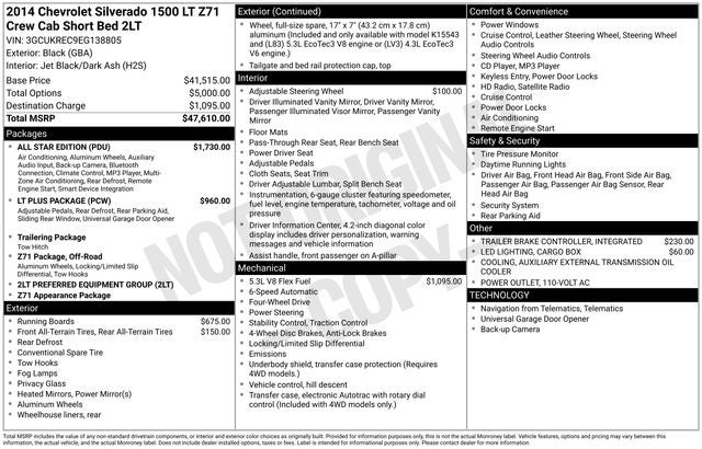 2014 Chevrolet Silverado 1500 LT LT2