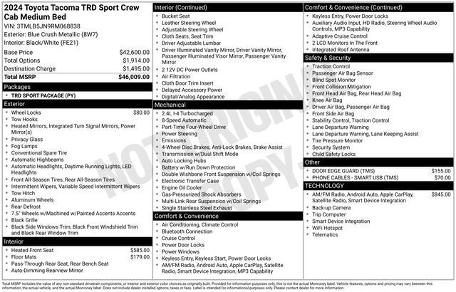 2024 Toyota Tacoma TRD Sport