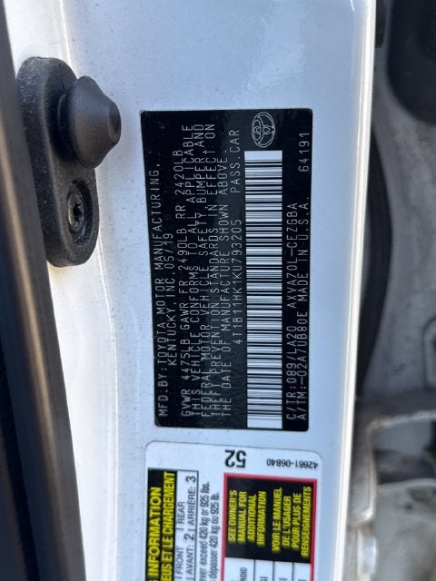 2019 Toyota Camry XLE
