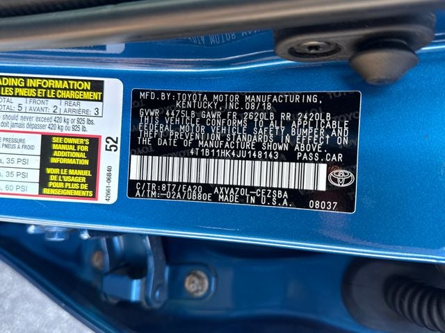 2018 Toyota Camry SE