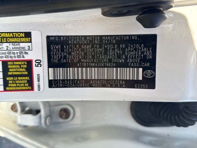 2018 Toyota Camry L