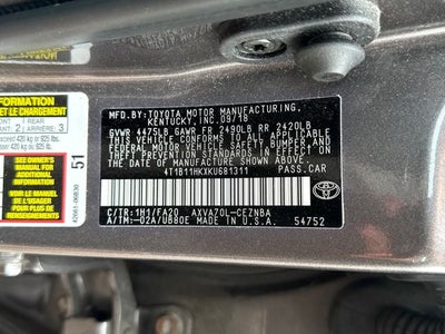 2019 Toyota Camry LE