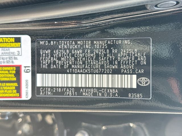 2026 Toyota Camry LE