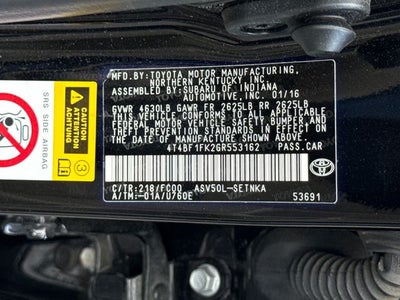 2016 Toyota Camry LE