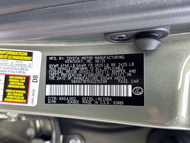 2025 Lexus ES 350
