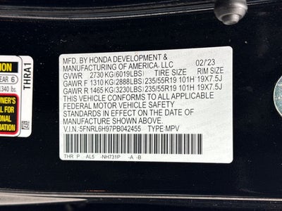 2023 Honda Odyssey Elite